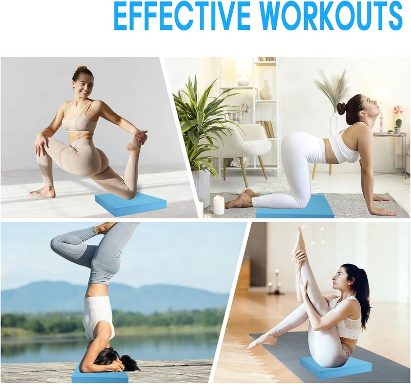 MBKHFLL Exercise Balance Pad，Balance Foam Mat for Physical Therapy Equipment & Strength Stability Training, Slip Resistant Foam Mat for Yoga, Pilates, Meditation，Gardening knee pads - Image 5